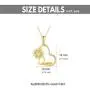 14k Gold Sunflower Heart Necklace for Women,''You are my sunshine'' Real Gold Love Jewelry Gifts for Wife Girlfriend, Present for Her16''-18''