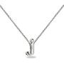 Sterling Silver Initial Alphabet Letter Name Charm Pendant Necklace Personalized Gifts for Women or Girls