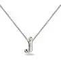 Sterling Silver Initial Alphabet Letter Name Charm Pendant Necklace Personalized Gifts for Women or Girls