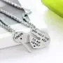 BESPMOSP Set of 2 You Hold The Key to My Heart Forever Matching Pendant Necklace