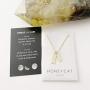 HONEYCAT Small Dog Tag Together Necklace in Gold, Rose Gold, or Silver | Minimalist, Delicate Jewelry