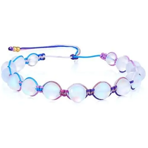 KELITCH Moon-Stone Beaded Bracelets Colorful Hand Woven Strands Bracelets Beach Bangles Jewelry KELITCH Moon-Stone Beaded Bracelets Colorful Hand Woven Strands Bracelets Beach Bangles Jewelry