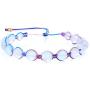 KELITCH Moon-Stone Beaded Bracelets Colorful Hand Woven Strands Bracelets Beach Bangles Jewelry