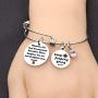 JQFEN Inspirational Jewelry Bracelets Whenever You Feel Overwhelmed Remember Inspirational Gift for Daughter