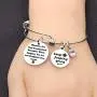 JQFEN Inspirational Jewelry Bracelets Whenever You Feel Overwhelmed Remember Inspirational Gift for Daughter