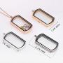 Paialco Magnetic Rectangle Glass Window Floating Locket Pendant Necklace