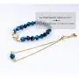 Mslamiso Beaded Bracelet for Teen Girls and Women, Gold Charm Ankle Accessory, Cute and Smart Jewelry Set
