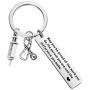 BAUNA Nurse Keychain Gift for Women Men Nursing Graduation Gift Nurse Appreciation Thank You Gift May You be Proud of The Work You Do The Person You are