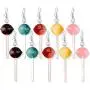 5 Pairs Cute Resin Round Heart-shaped Lollipop Drop Earring Handmade Candy Color Gradient Simulation Food Dangle Earring for Women Girl Funny Cartoon Friendship Jewelry 5 Pairs Cute Resin Round Heart-shaped Lollipop Drop Earring Handmade Candy Color Gradient Simulation Food Dangle Earring for Women Girl Funny Cartoon Friendship Jewelry