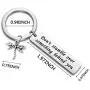 WUSUANED Dragonfly Keychain Dont Stumble Over Something Behind You Keychain Inspirational Jewelry Encouragement Gift