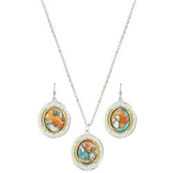 Montana Silversmiths Sweet Memories Mountain Glacier Turquoise Jewelry Set