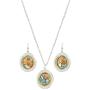 Montana Silversmiths Sweet Memories Mountain Glacier Turquoise Jewelry Set