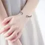 Cable Bracelets for Women,Designer Inspired Jewelry,Color rhinestone Cuff Bracelet，Elegant and Beautiful Birthday Gifts for Lady