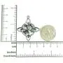 Witches Knot Necklace, with 18'' Snake chain, Witchs Star the Magic Knot Wiccan Pendant 4-Pointed Celtic Star Charm Triquetra Wicca Magick Pure Stainless
