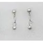Faship Gorgeous CZ Crystal Freshwater Pearls Floral Necklace Earrings Set Faship Gorgeous CZ Crystal Freshwater Pearls Floral Necklace Earrings Set