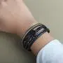 FANCY SHINY Leather Wrap Bracelet Boho Cuff Bracelets Crystal Bead Bracelet with Magnetic Clasp Jewelry Gifts for Women Teen Girls FANCY SHINY Leather Wrap Bracelet Boho Cuff Bracelets Crystal Bead Bracelet with Magnetic Clasp Jewelry Gifts for Women Teen Girls