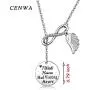 CENWA Memorial Jewelry Sympathy Gift I Wish Heaven Had Visiting Hours Lariat Y Necklace Loss of Loved One Remembrance Jewelry Gift