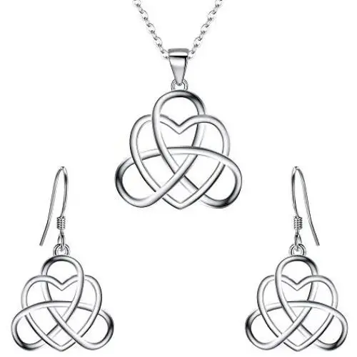 BriLove 925 Sterling Silver Endless Love Vintage Irish Celtic Knot Jewelery for Womens BriLove 925 Sterling Silver Endless Love Vintage Irish Celtic Knot Jewelery for Womens
