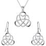 BriLove 925 Sterling Silver Endless Love Vintage Irish Celtic Knot Jewelery for Womens
