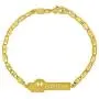 In Season Jewelry 18k Gold Plated Train Baby Boy ID Bracelet for Babies & Toddler 5.5''