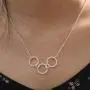 TWIOCTO Grandmother Necklace, Jewelry Gift for Grandma, Generations Necklace Twist Interlocking Circle Delicate Mothers Day Jewelry - Best Wishes for Nana TWIOCTO Grandmother Necklace, Jewelry Gift for Grandma, Generations Necklace Twist Interlocking Circle Delicate Mothers Day Jewelry - Best Wishes for Nana