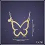 14k Yellow Gold 0,01 ct Diamond Butterfly Pendant Necklace for Women, A Perfect Surprise Gift for Her, 18 inch 14k Yellow Gold 0,01 ct Diamond Butterfly Pendant Necklace for Women, A Perfect Surprise Gift for Her, 18 inch