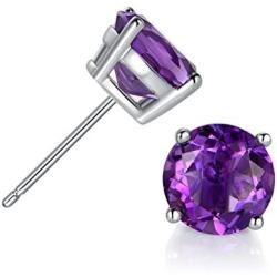 GEMSME 925 Sterling Silver White Opal Stud Earrings Hypoallergenic Jewelry for Women (sliver opal)…