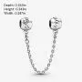 Pandora Jewelry Family Forever Safety Chain Sterling Silver Charm Pandora Jewelry Family Forever Safety Chain Sterling Silver Charm