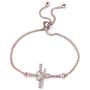 WUSUANED Faith Cross Adjustable Slider Bracelet Christian Bracelet Religious Jewelry Gift for Her