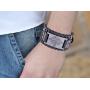 TEAMER Celtic Trinity Knot Triquetra Bracelet Wing Dragon Leather Bracelet Gift Jewelry for Men