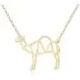 MANZHEN Geometric Origami Camel Pendant Necklace Desert Animal Jewelry