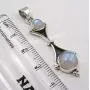 SilverStarJewel 925 Solid Silver Natural Cabochon Rainbow Moonstone Pendant 1.7'' 3.2 Grams SilverStarJewel 925 Solid Silver Natural Cabochon Rainbow Moonstone Pendant 1.7'' 3.2 Grams