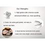 IS ISAACSONG “You and Me” Inspirational Open Cuff Bangle Bracelets Set – Cubic Zirconia Charm Adjustable Stackable Bangles for Best Friends, Sisters, Mother and Daughter