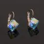 Cube Swarovski Crystal Drop Leverback Earrings for Women Fashion 14K Rose Gold Plated Hypoallergenic Jewelry Cube Swarovski Crystal Drop Leverback Earrings for Women Fashion 14K Rose Gold Plated Hypoallergenic Jewelry