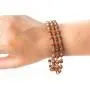 Authentic Rudraksha Mala- 6-7mm 5face Genuine Himalayan Rudraksha Seeds with Golden Color Caps Religious Ornament Rosary Japa Mala Necklace - Imported from Nepal (6mm-1pc)