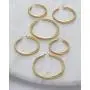 Highstreet layered crossover Sterling Silver plated large tube hoop earrings for women | beautiful and elegant | silver or gold plated your choice | click top closure
