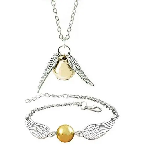 Bigib Set of Necklace and Bracelet for Harry Potter Fans Merchandise Gifts Bigib Set of Necklace and Bracelet for Harry Potter Fans Merchandise Gifts