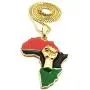 GWOOD Power Fist Over Pan African Africa Pendant with Necklace