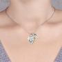 Cremation Ashes Urn Pendant Necklace Memorial Keepsake Jewelry Angel Wing Ashes Necklaces with Fill Kit