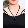 Jewever Tiger Eye Necklace Pendant Handmade Star-Shape Adjustable Energy Gemstone Healing Crystal 12mm Beads Unisex
