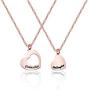 FUSTMW Goddaughter Necklace Godmother In Heart Matching Necklace Set Goddaughter Baptism Gift Religious Jewelry for Godmother