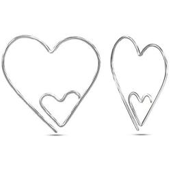 LeCalla Sterling Silver Jewelry Wire Threader Earrings for Women Girl Teen