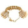 Bindhani Womens Indian Jewelry Heavy Look Bridal Wedding Party Wear Crafted Brides Fashion Gold Plated Kundan Choker Necklace Earrings Tikka Bollywood Style Jewellery Tika Set for Bridemaids