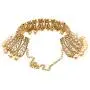Bindhani Womens Indian Jewelry Heavy Look Bridal Wedding Party Wear Crafted Brides Fashion Gold Plated Kundan Choker Necklace Earrings Tikka Bollywood Style Jewellery Tika Set for Bridemaids