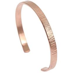 Chased Copper Cuff Bracelet by John S Brana Handmade Jewelry Durable Copper - 100% Solid Copper
