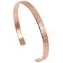 Chased Copper Cuff Bracelet by John S Brana Handmade Jewelry Durable Copper - 100% Solid Copper