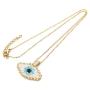 BALIBALI Miyuki Seed Beads Jewelry Evil Eye Hamsa Hand Pendant Necklace with Message Card Gift Card for Women Jewelry Gift Valentines Day Gift for Women Girls