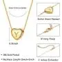 SANNYRA Dainty Initial Necklace 14K Gold White Gold Rose Gold Plated Letters A-Z 26 Alphabet Heart Pendant Necklace for Women,Valentines Day Gifts SANNYRA Dainty Initial Necklace 14K Gold White Gold Rose Gold Plated Letters A-Z 26 Alphabet Heart Pendant Necklace for Women,Valentines Day Gifts