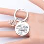 AKTAP Teen Wolf Inspired Keychain Triple Spiral Symbol Jewelry Irish Triskele Motivational Gift Always Remember You’re Braver Than You Believed