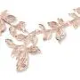 Shop LC ION Plated Yellow Rose Gold Stainless Steel Leaf Earrings Necklace for Women Fashion Costume Jewelry Set 22''